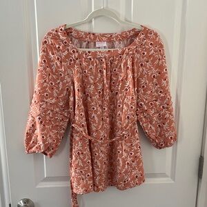 Isabel Maternity by Ingrid & Isabel Rust Floral Top